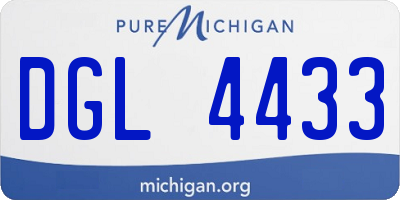MI license plate DGL4433