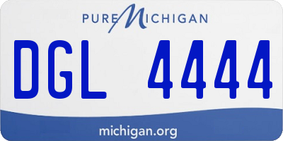 MI license plate DGL4444
