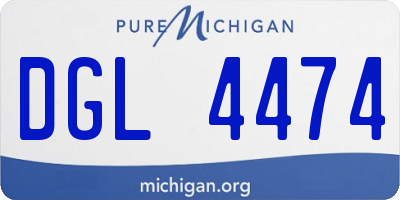 MI license plate DGL4474