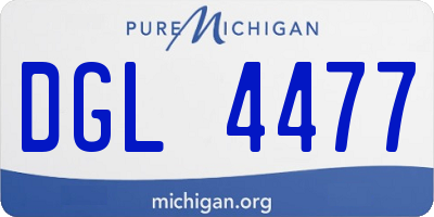 MI license plate DGL4477