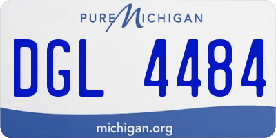 MI license plate DGL4484
