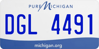 MI license plate DGL4491