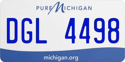 MI license plate DGL4498