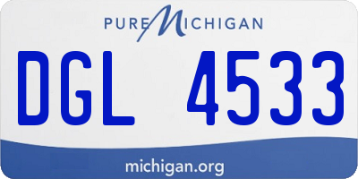 MI license plate DGL4533