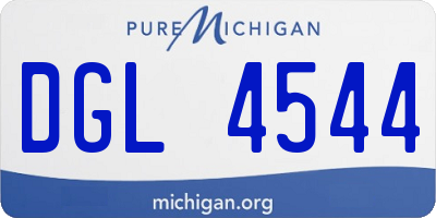 MI license plate DGL4544