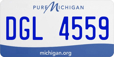 MI license plate DGL4559
