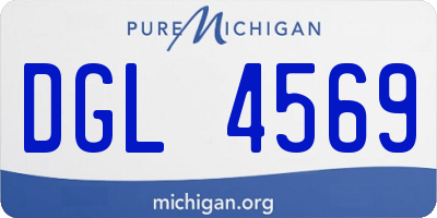 MI license plate DGL4569