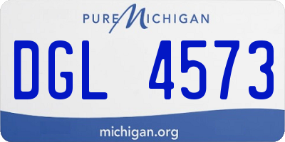 MI license plate DGL4573