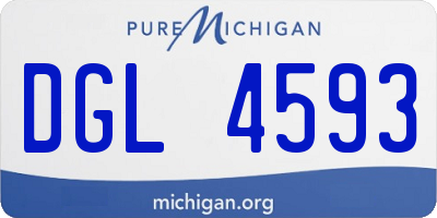 MI license plate DGL4593