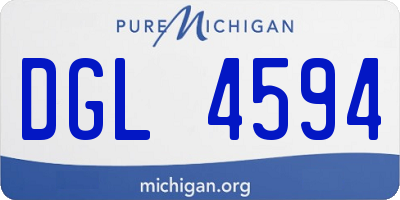 MI license plate DGL4594
