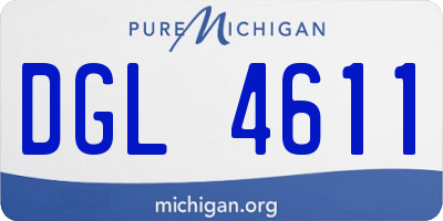 MI license plate DGL4611