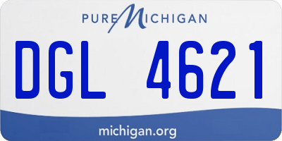 MI license plate DGL4621
