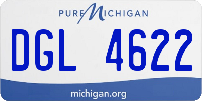 MI license plate DGL4622