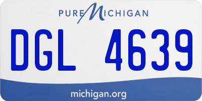 MI license plate DGL4639