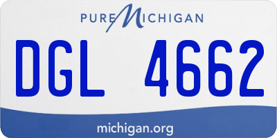 MI license plate DGL4662