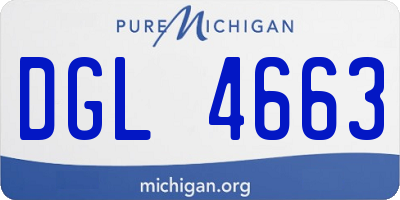 MI license plate DGL4663