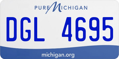 MI license plate DGL4695