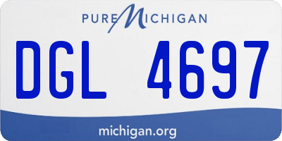 MI license plate DGL4697