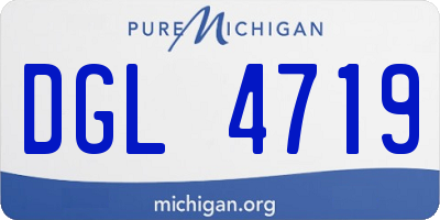 MI license plate DGL4719