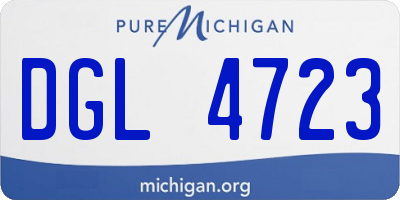 MI license plate DGL4723