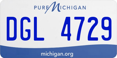 MI license plate DGL4729