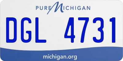 MI license plate DGL4731