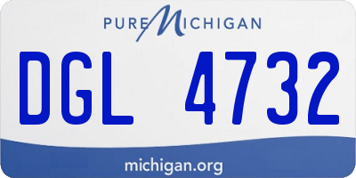 MI license plate DGL4732