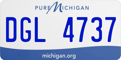 MI license plate DGL4737