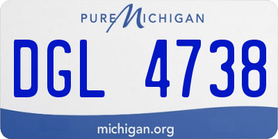 MI license plate DGL4738