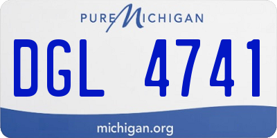MI license plate DGL4741