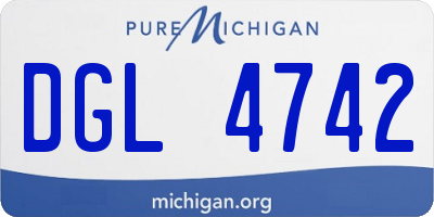 MI license plate DGL4742