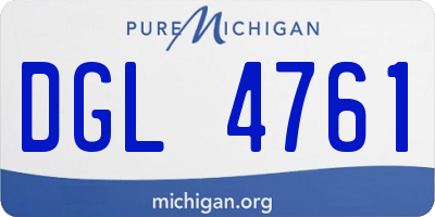 MI license plate DGL4761