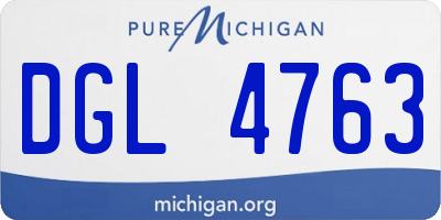 MI license plate DGL4763