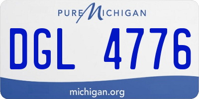 MI license plate DGL4776