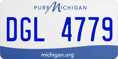 MI license plate DGL4779