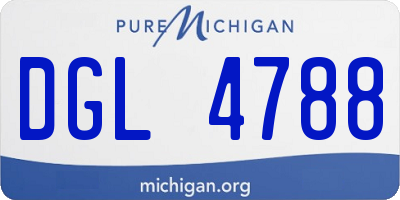 MI license plate DGL4788