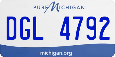 MI license plate DGL4792