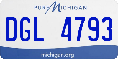 MI license plate DGL4793