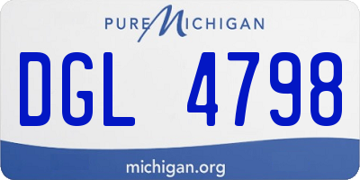 MI license plate DGL4798