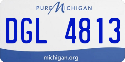 MI license plate DGL4813