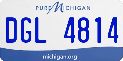 MI license plate DGL4814