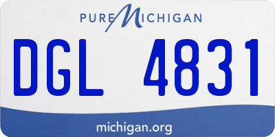 MI license plate DGL4831