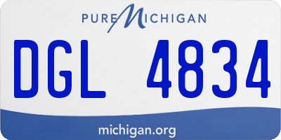 MI license plate DGL4834
