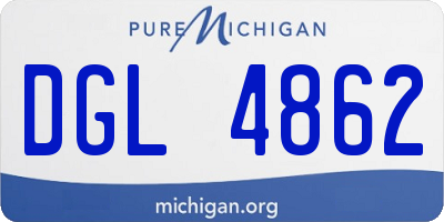 MI license plate DGL4862