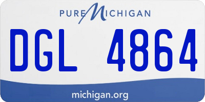 MI license plate DGL4864