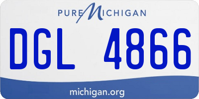 MI license plate DGL4866