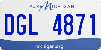 MI license plate DGL4871
