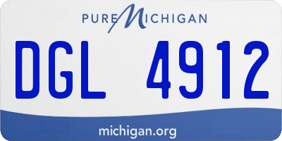 MI license plate DGL4912