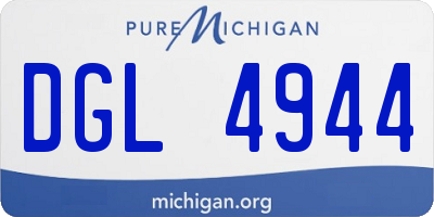 MI license plate DGL4944
