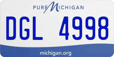 MI license plate DGL4998